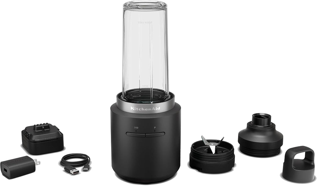 KitchenAid Go™ Cordless Personal Blender - battery included, KSBR256, Black Matte