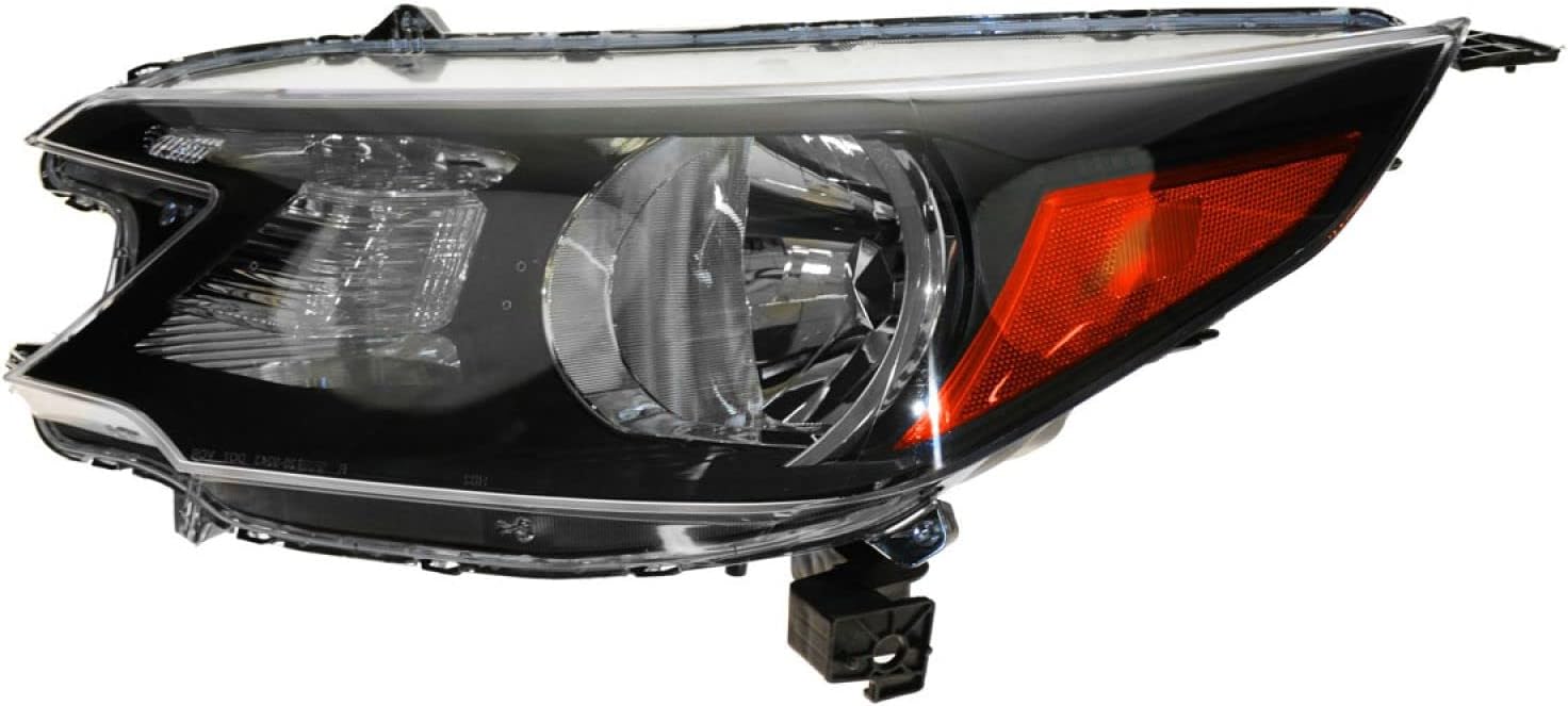 TRQ 2 Piece Headlight Assembly Set Driver & Passenger Side Compatible with Honda CR-V 2012-2014 HO2502148 HO2503148 33100T0AA01 33150T0AA01