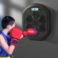 Boxing Music Machine Boxing Punch Force Tester, Boxing Practice Wall Target with Music, Light, LCD Display