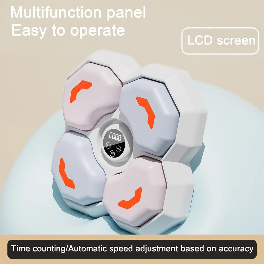 Wall Mounted Music Boxers Kids Boxing Machine Music Boxing Machine Smart Electronic Boxing Target Boxing Punch Equipment for Rhythm Training Improve Reflex Release