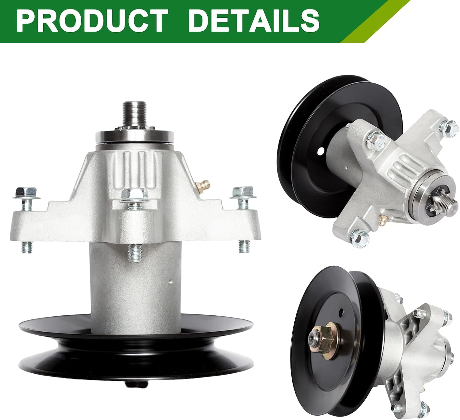 50 Inch Mower Deck Rebuild Kit - Fits Cub Cadet LT1050 i1050 LGT1050 SLT1550 Troy Bilt TB2450 3 Spindles (618-04126) 3 Blades (942-04053C) 1 Belt (754-04077)