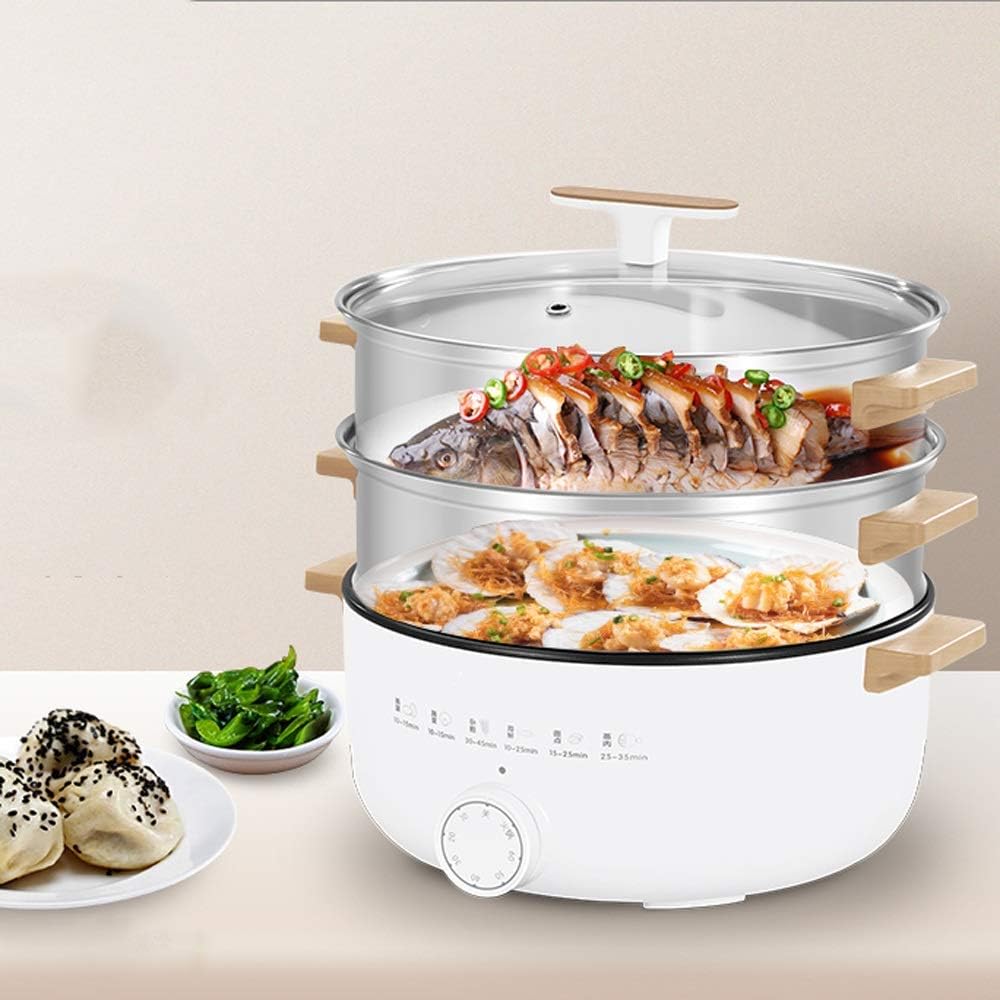 Home Use Electric Steamer 12L Bun Warmer 1500W Cooking Appliances Food Steamed