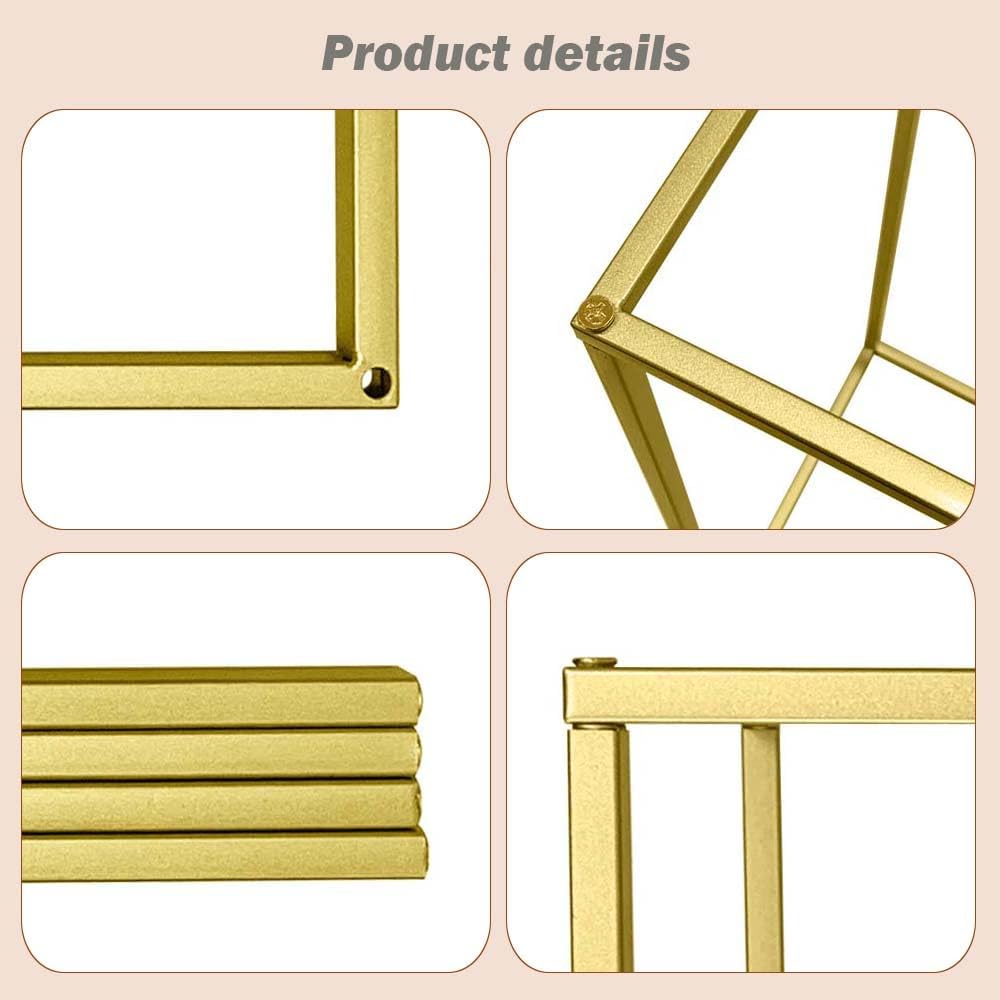 23.6inch 10 pcs Column Vases Gold Centerpieces for Table Metal Flower Stand Gold Wedding Centerpieces for Tables Party Floral Stands for Flowers