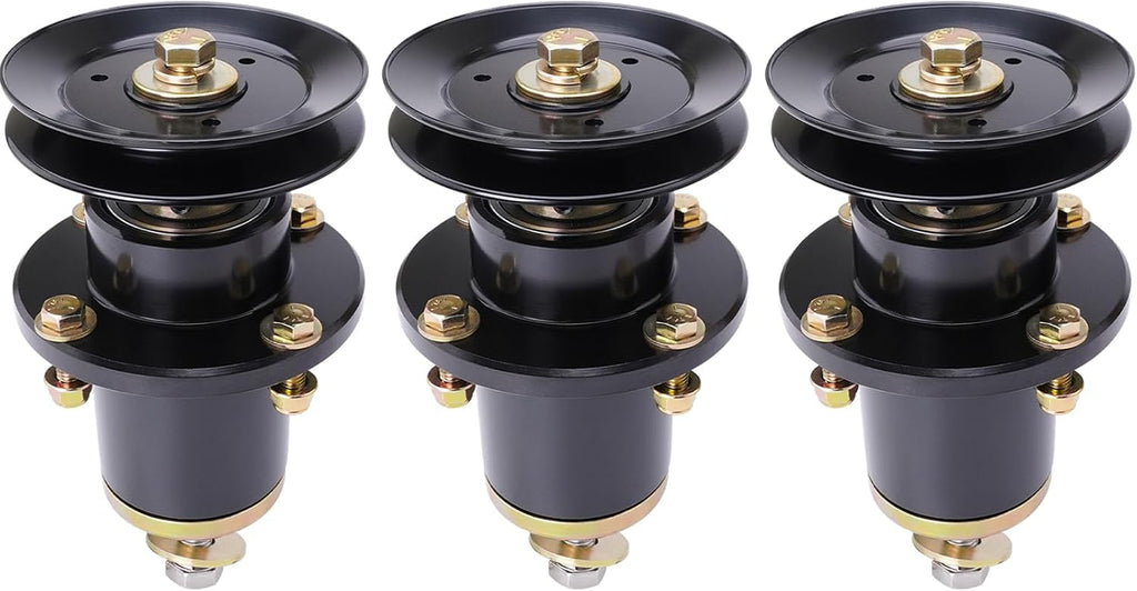 037-6015-50 037-6015-00 Spindle Assembly with 033-6003-00 Pulley - Fits 48 Inch Mower Decks Bad Boy Maverick ZT Elite 48-Inch (3-Pack)