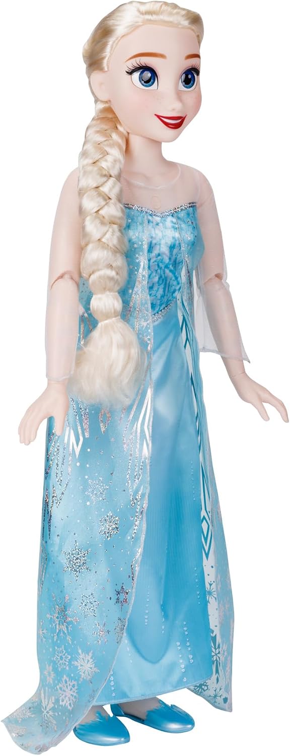 Disney Frozen Elsa Doll, 100 Ice Powers, Light Up & Music Sounds, Stands 32 Inches Tall, Sings 'Let It Go', Great for Girls
