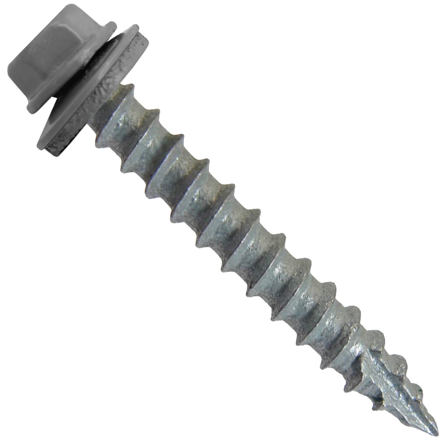 #14 Metal Roofing Screws: (750) Screws x 1-1/2' Slate Hex Head Sheet Metal Roof Screw. Self Starting/Tapping Metal to woodsheet Metal siding Screws with EPDM Washer. for Corrugated Roofing