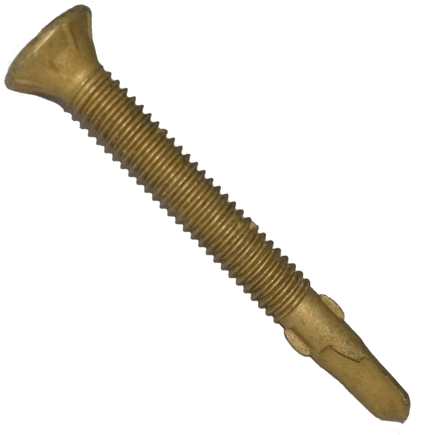 Jake Sales #12x2 Reamer Tek Torx/Star Head Self-Drilling Wood to Metal Screws - for Flatbeds, Trailers or Fastening Wood to Steel -T-30 Torx Screw Head (Full Box 2000 Screw Count)