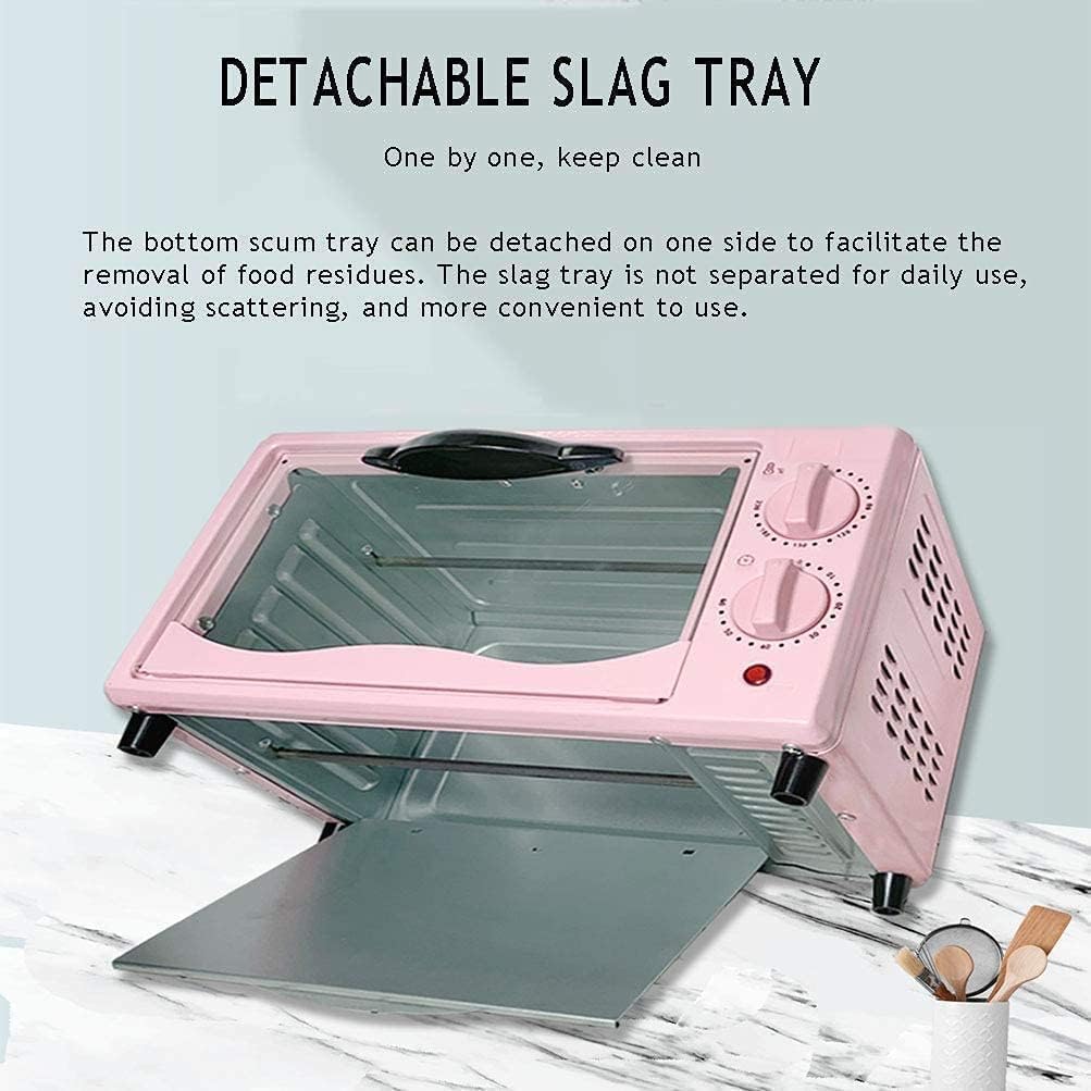 12L Pink Mini Oven Air Fryer - Multi-Function Convection Toaster Oven, Electric Countertop Kitchen Appliance, Perfect for Baking, Roasting & Air Frying