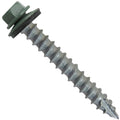 #14 Metal Roofing Screws: (500) Screws x 2' Hemlock Green Hex Head Sheet Metal Roof Screw. Self Starting/Tapping Metal to Wood Sheet Metal siding Screws - EPDM Washer. for Corrugated Roofing