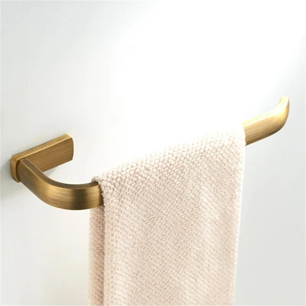 Brass Bathroom Accessories Hardware Set Toilet Paper Roll Holder Bath Towel Rail Ring Wall Mounted Robe Coat Hook(Towel Ring)