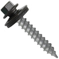 Metal Roofing Screw: (250) 12 x 1-1/2' Dark Bronze Hex Sheet Metal Roof Screw. Sharp Point Metal to Wood siding Screws. 5/8' EPDM Washer.