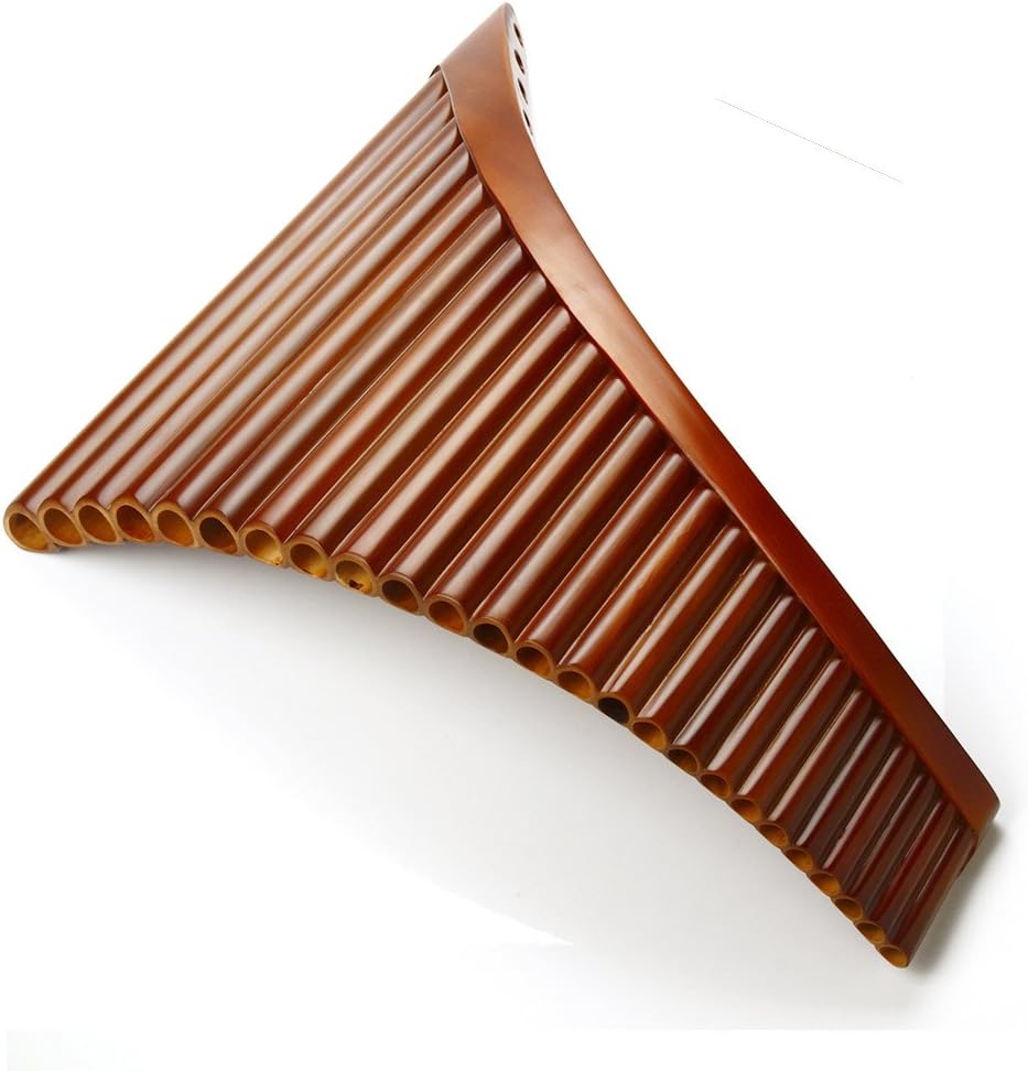 25 Pipes C Key Pan Flute Chinese Traditional Musical Instrument Pan Pipes Easy to Learn (Left Hand)