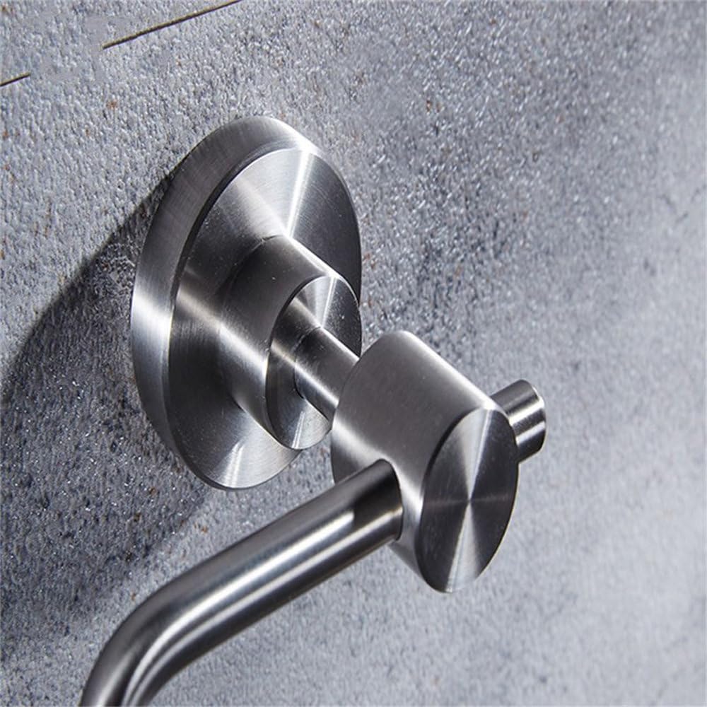 304 Stainless Steel Square Towel Ring Towel Holder Towel Bar Bathroom Accessories,Silver,1