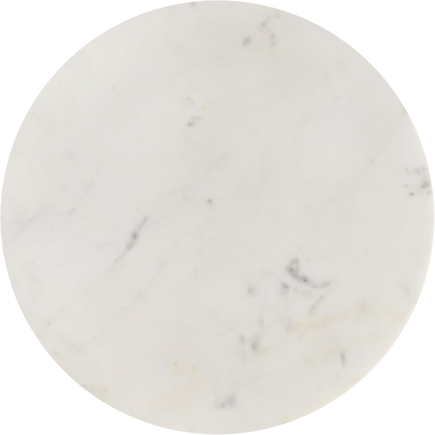 JONATHAN Y MTB1103A Javier 17.75' Contemporary Natural Marble Handmade X-Shaped End Table for Living Room, Bedroom, Bathroom, White