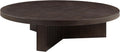Acme Guido Contemporary Wood Round Coffee Table in Oak Finish