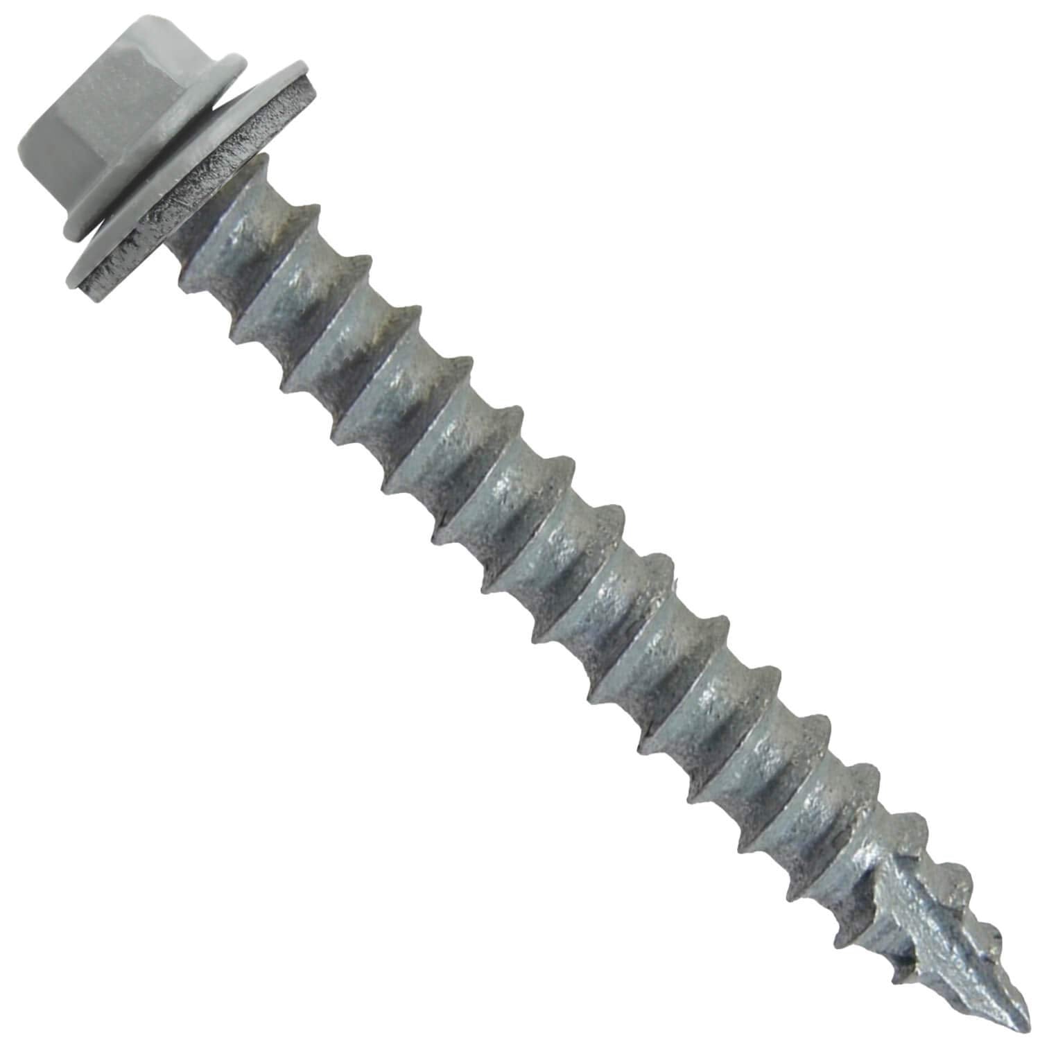 14x2 Metal Roofing Screws (Light Gray) (14X2 MRS CASE)