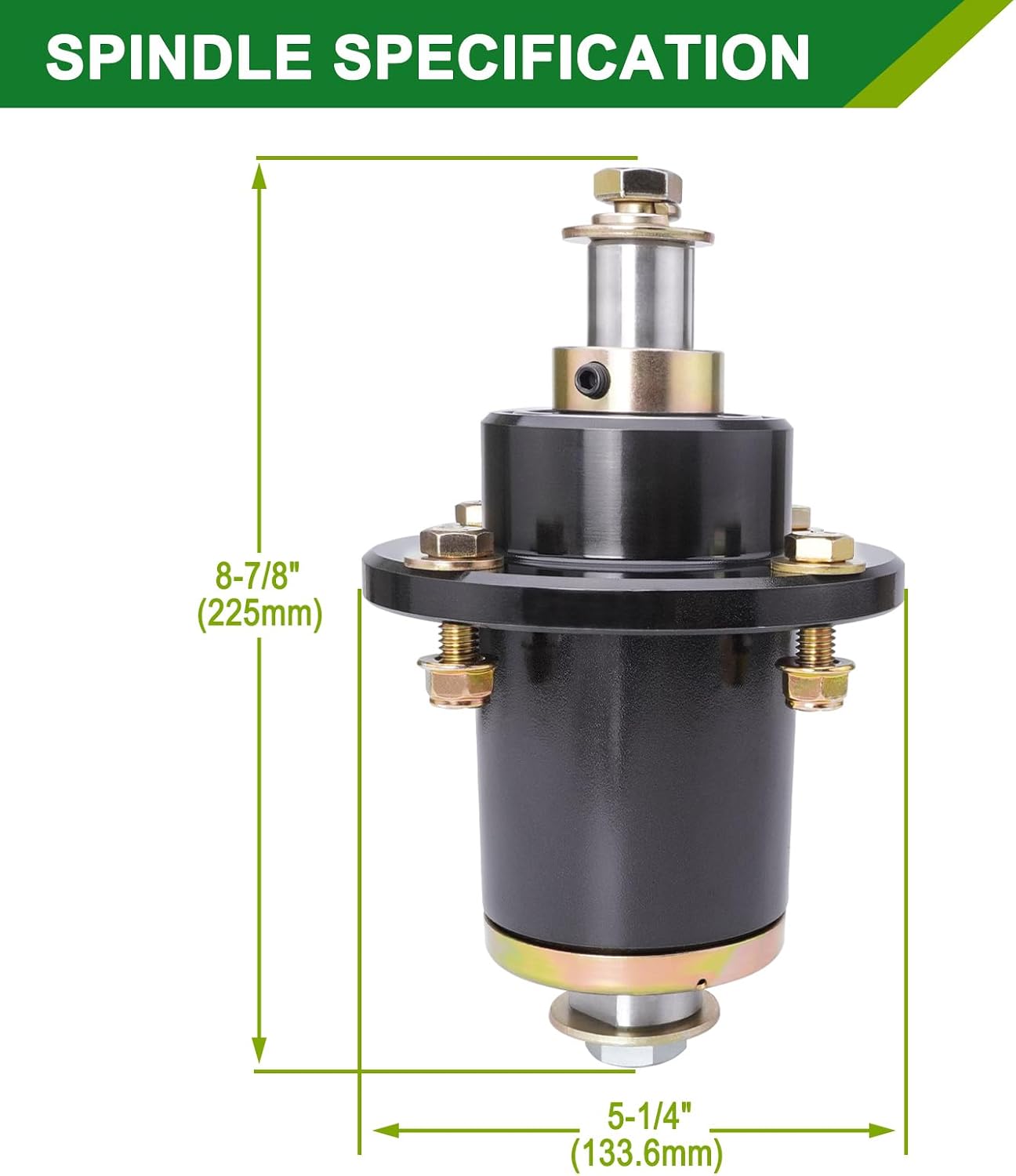 037-6015-50 Spindle Assembly - Fits Bad Boy CZT 42' 48' 50' 52' 54' 60' Deck, ZT 50' 60' Deck, ZT Elite/ZT Elite Limited 54' 60', Pup/Pup Lightning 48' 52' 60' 72' Deck, Replaces 037-6015-00(3-Pack)