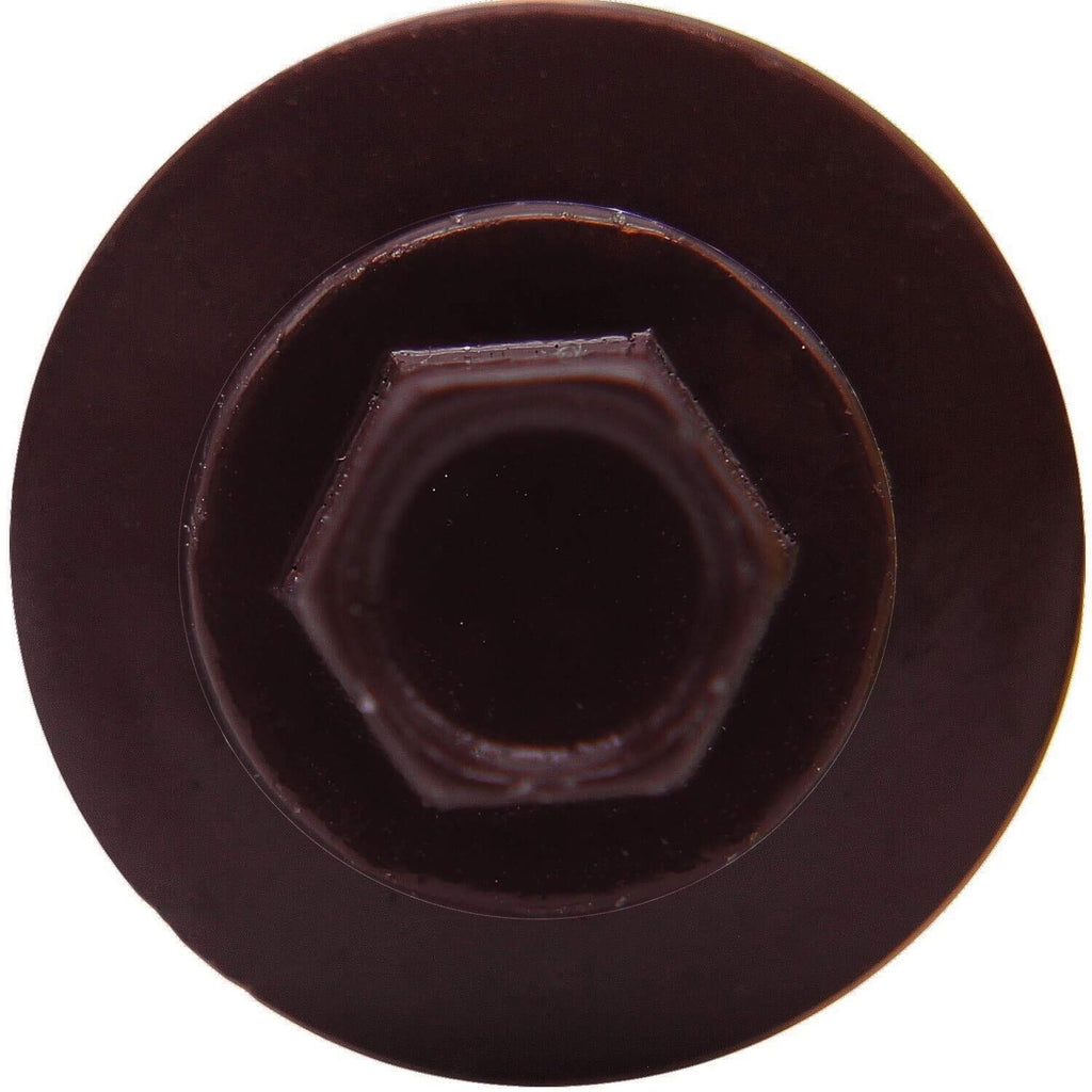 Metal Roofing Screw: (250) 12 x 1-1/2' Burgundy Hex Sheet Metal Roof Screw. Sharp Point Metal to Wood siding Screws. 5/8' EPDM Washer.