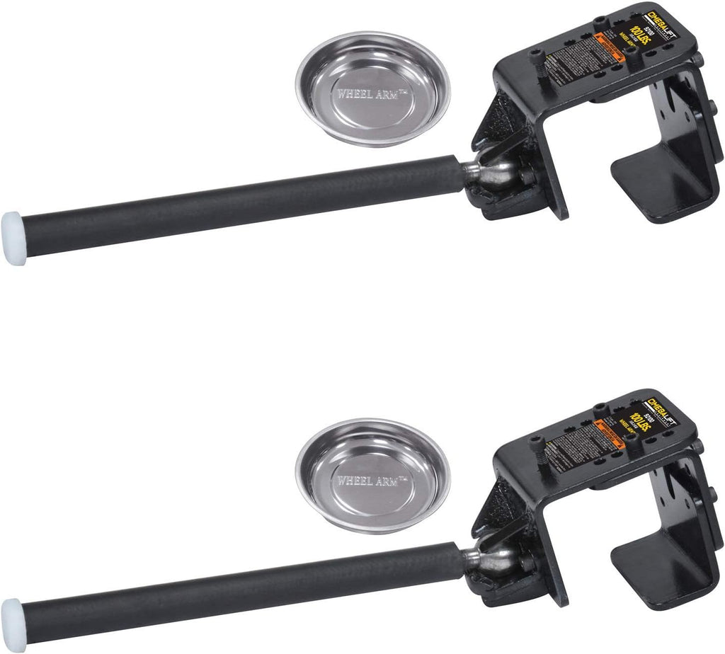Omega Lift 92100 Wheel Arm Kit 2 Pack - Hanging Tires on Post Lift Arm for Car Tire Rotation Changer Brake Jobs and more