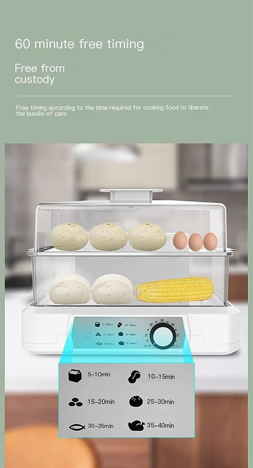 Large-Capacity Double-Layer Dish Cover, Multi-Kinetic Energy Surrounding Integrated Steam Cooker, Large-Capacity Electric Steamer for Kitchen Appliances