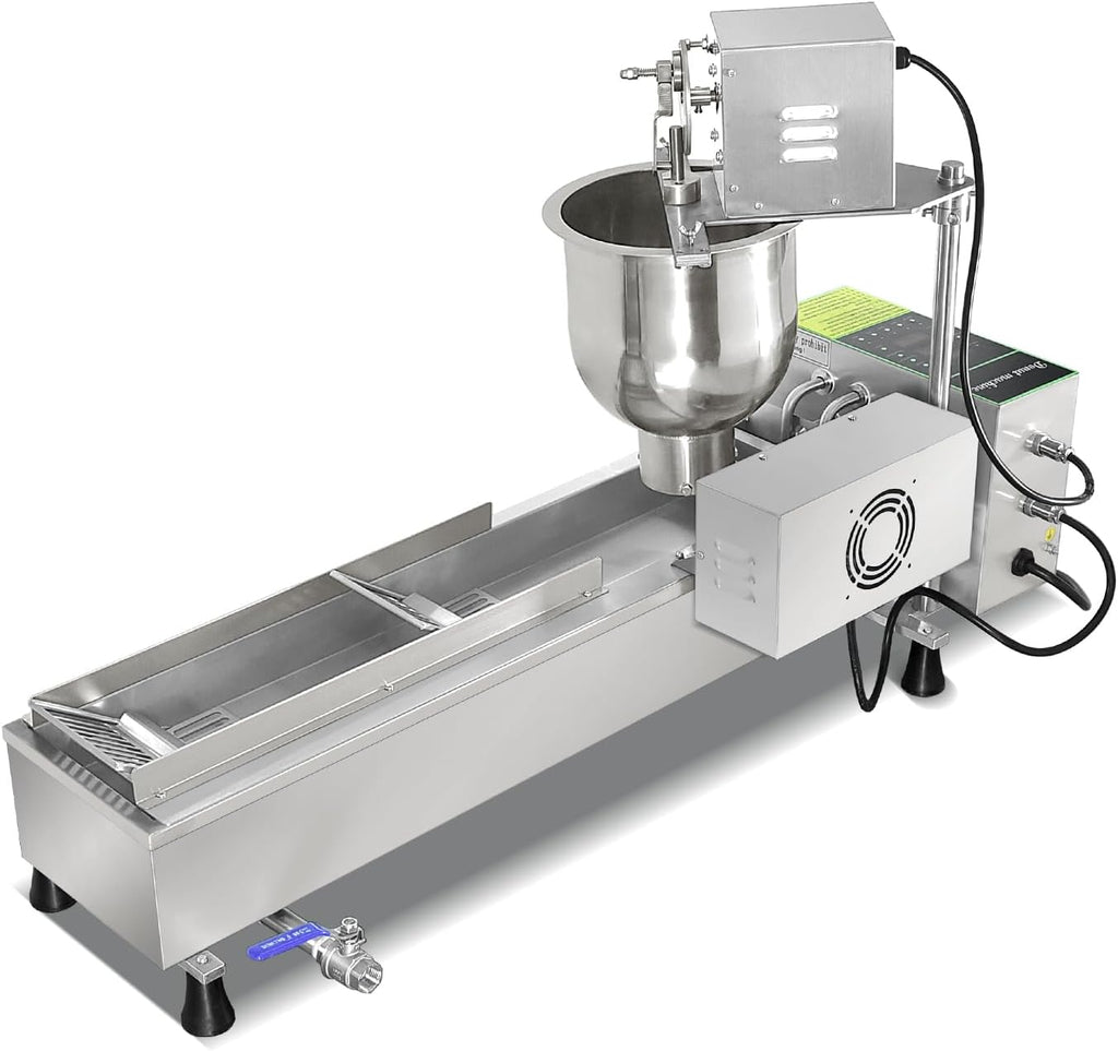 Commercial Single Rows Donut Machine/Donuts Making Machine/Doughnut Maker/Frying Donuts Maker/Mini Donut Maker,Large capacity,Combination of forming and frying