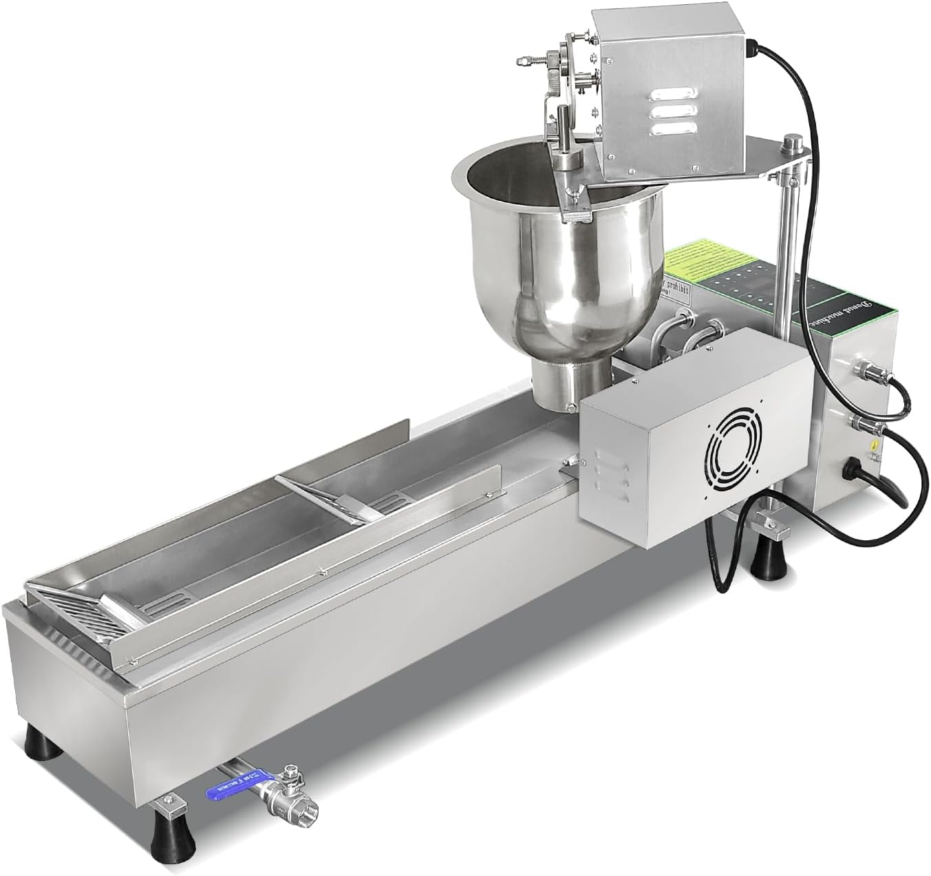Commercial Single Rows Donut Machine/Donuts Making Machine/Doughnut Maker/Frying Donuts Maker/Mini Donut Maker,Large capacity,Combination of forming and frying
