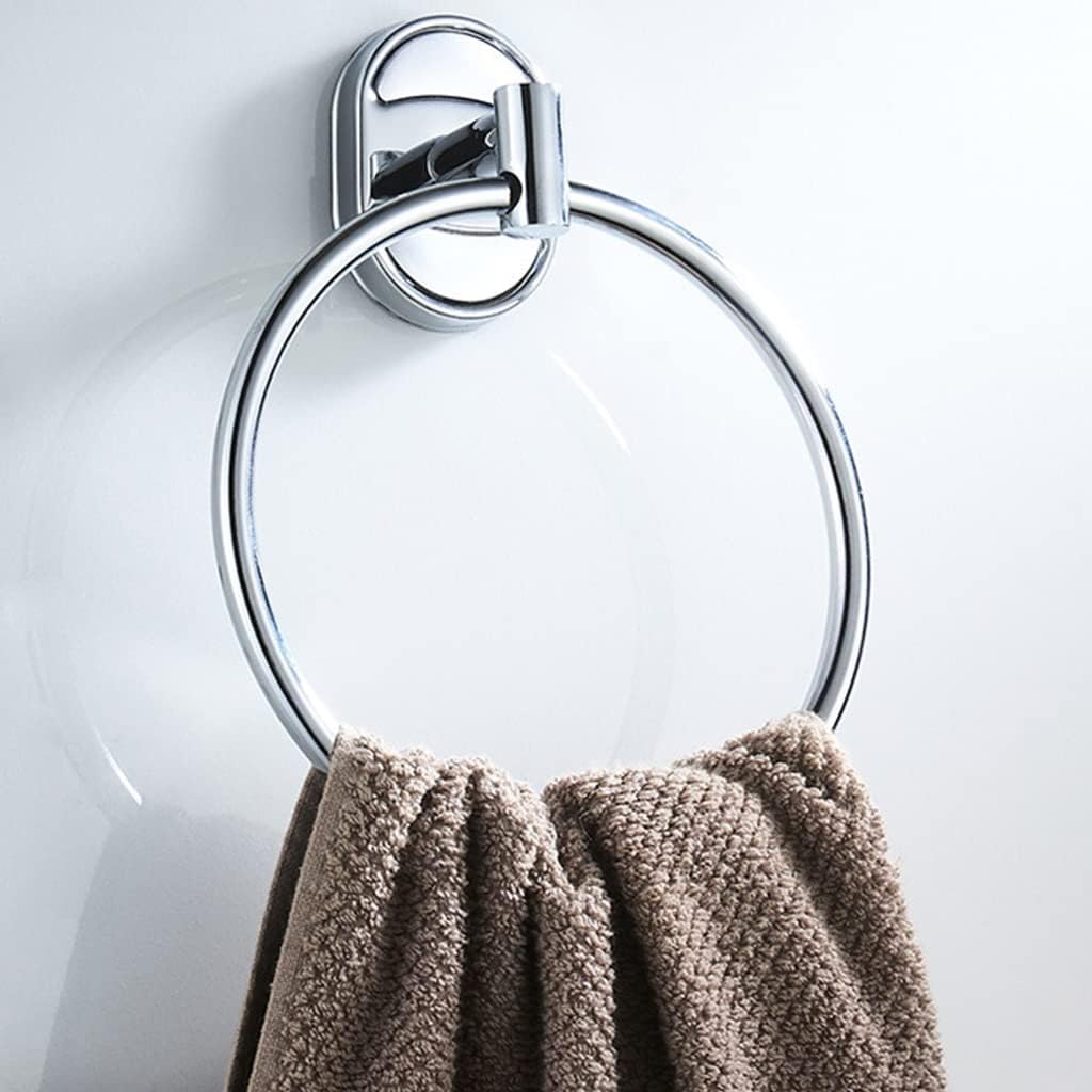 Bathroom Bath Towel Holder, Hand Towel Ring, Wall Mounted Bath Towel Ring, Hand Rack Roll Rail Towel Holder Rings, Chrome Accessories, Hardware