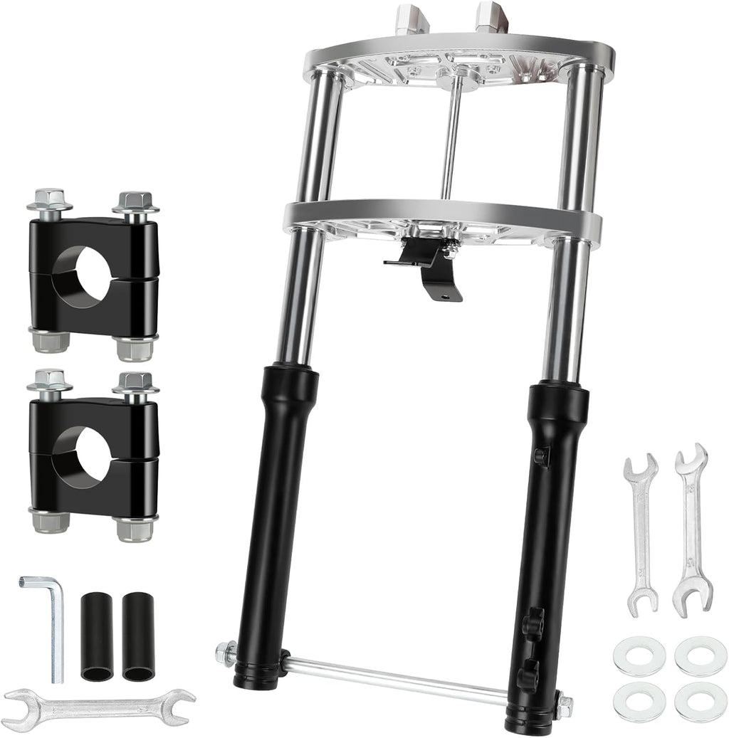 Mini Bike Front Suspension Forks Kit Replacement for Colemen CT200U CT200U-EX BT200X Axis M200 Minibike 196cc Shock Absorber 7/8 22mm Handlebar Risers Powersports Accessories Parts
