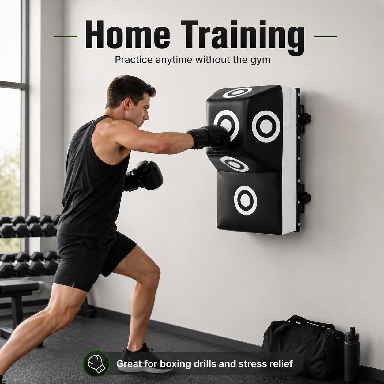 Wall Mount Boxing Training Bag - Uppercut Boxing Training Punching Target - Heavy Punching Bag for Adults for Bedroom/Living Room/Gym