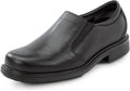 ROCKPORT WORKS Men's Ontario, Black, Twin Gore Dress Style Slip Resistant Soft Toe Work Shoe