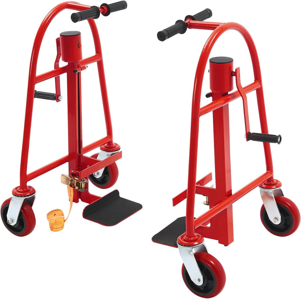 Furniture Movers, 1300Lbs Heavy Duty Furniture Dolly Manual Appliance Rollers with 4 Wheels and 2 Nylon Straps, Furniture Handling Tool Moving Tool Set for Moving Furniture Household Appliances