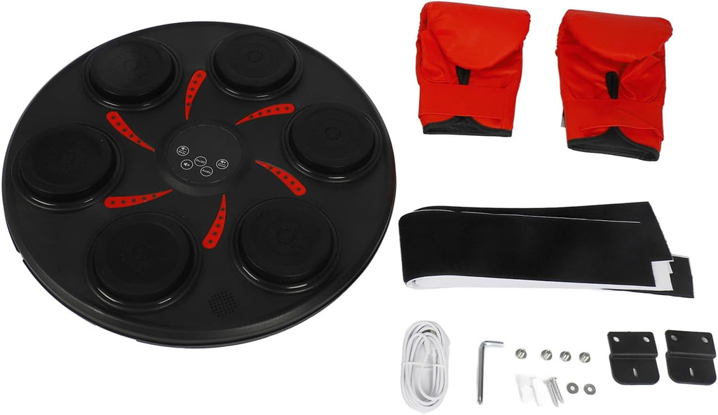 Keenso Interactive Smart Music Boxing Trainer Wall Mounted Rechargeable Punching Equipment for Children