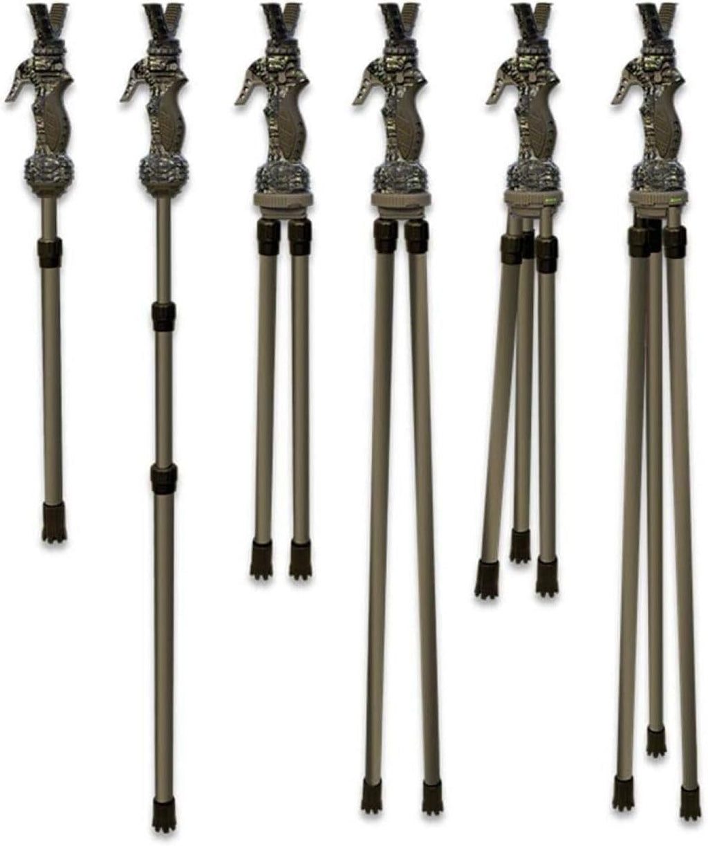 PRIMOS Hunting Trigger Stick Gen3 Shooting Stick, Adjustable Height, Quick-Detach Yoke, Durable and Lightweight, Ideal for Hunting, Shooting, and Photography