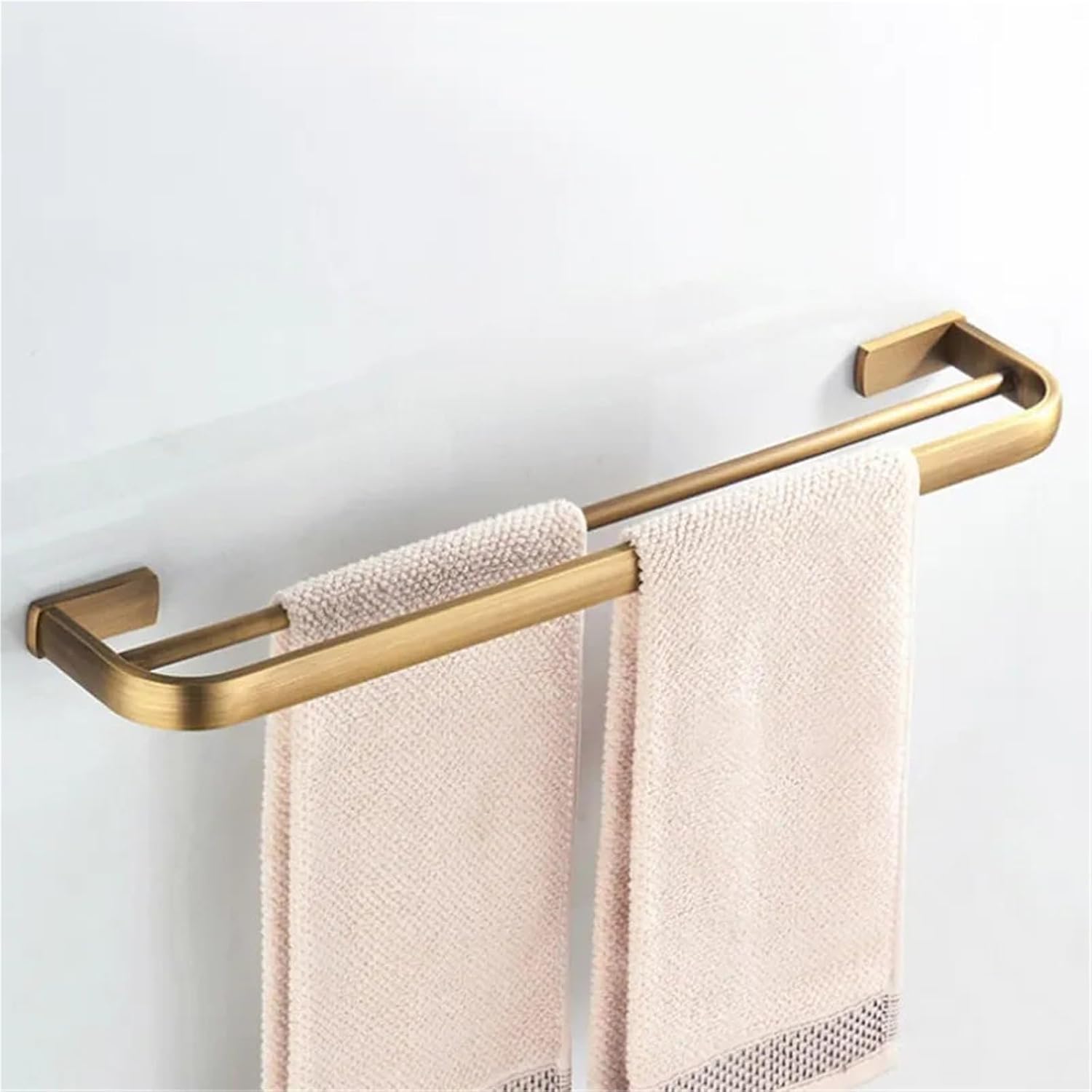 Brass Bathroom Accessories Hardware Set Toilet Paper Roll Holder Bath Towel Rail Ring Wall Mounted Robe Coat Hook(Single Towel Bar)