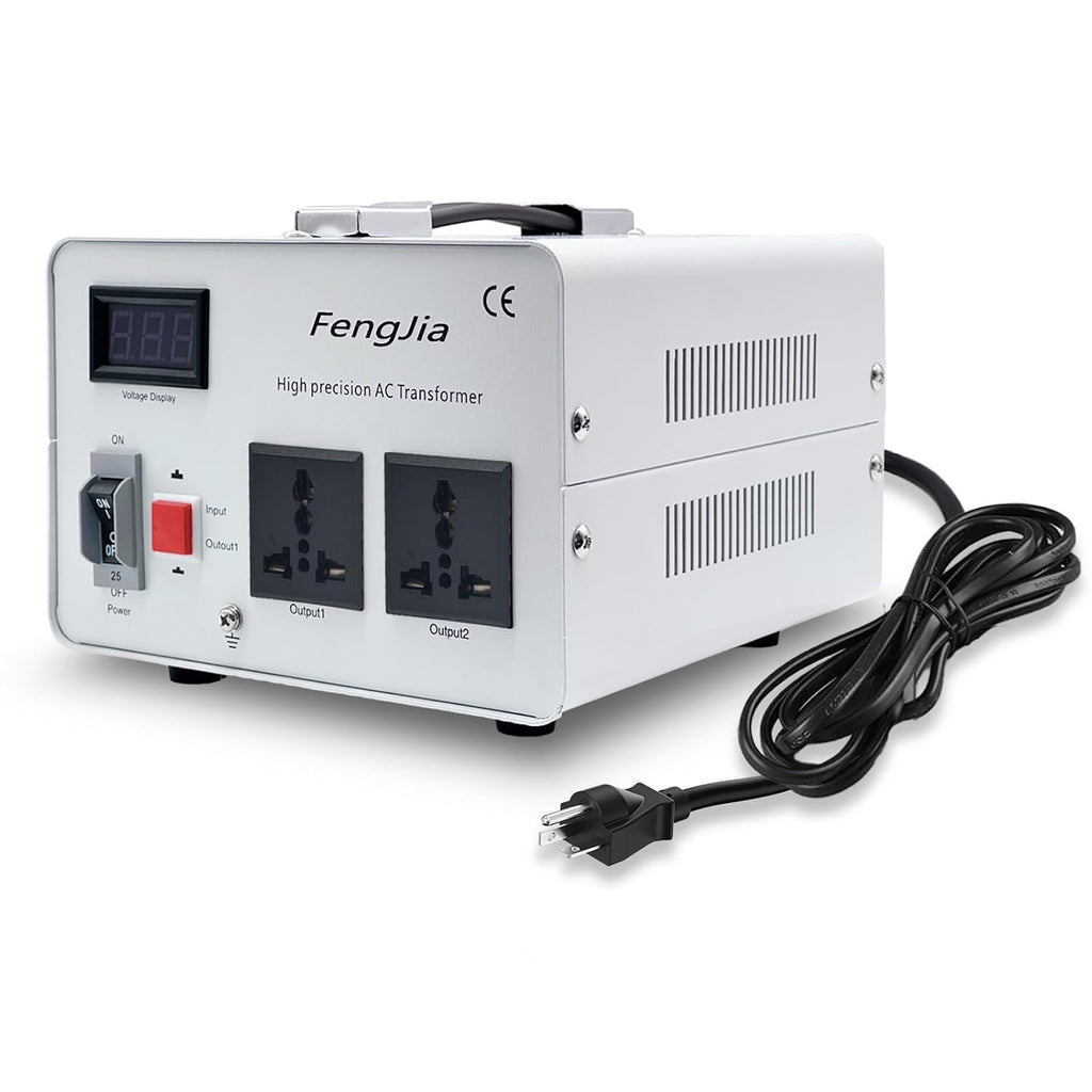 Step Down Voltage Converter 3000 Watts 220V to 110V for US Canada Japan Electrical Appliances Use in Europe and Asia 220-240v Power System Power System, with 2 US Outlets (4000W(220V-110V))