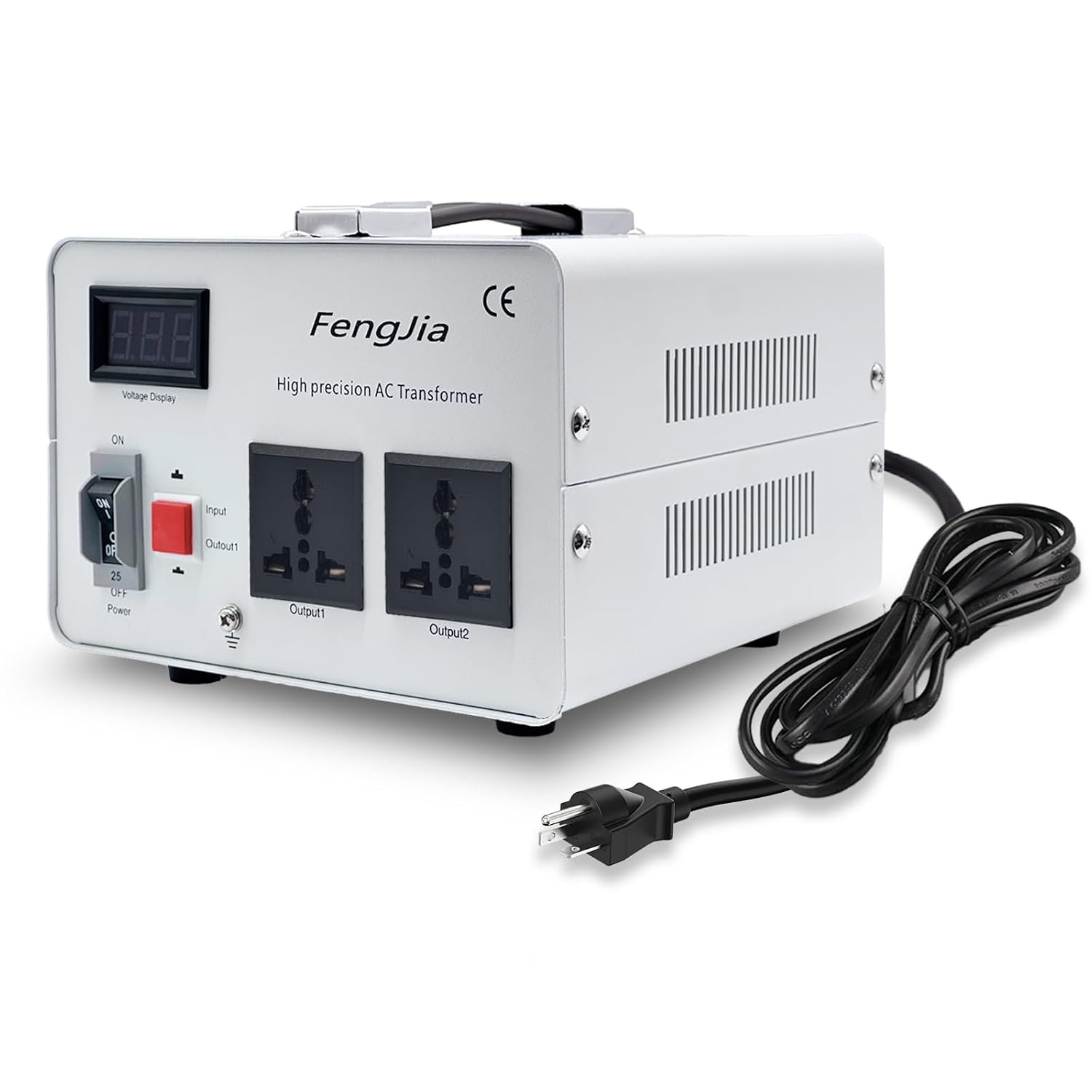Step Down Voltage Converter 3000 Watts 220V to 110V for US Canada Japan Electrical Appliances Use in Europe and Asia 220-240v Power System Power System, with 2 US Outlets (4000W(220V-110V))