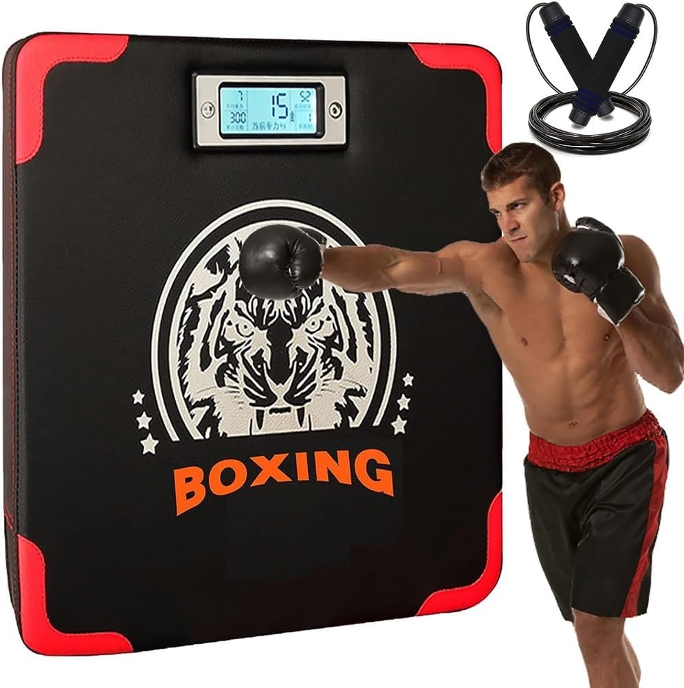 Boxing Punch Force Tester, Boxing Machine with Adjustable Skipping Rope, Home Smart Boxing Punch Force Tester, Wall Mounted Boxing Workout,Stress Release, Height Adjusted Boxing Equipment For Kid Adul