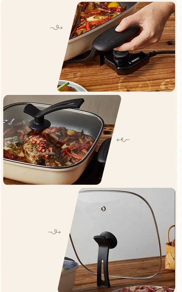 Hot Pot Household Multifunctional -in Electric Heating Skillet Small Cooking Large Capacity Barbecue Integrated
