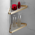 Bathroom Accessories Bathroom Shelf Towel Rack Paper Holder Toilet Brush Holder Towel Ranger Brushed Gold Brass Bath Hardware,Bathroom Shelf A