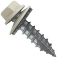 #14 Metal Roofing Screws: (1000) Screws x 1' Light Stone Hex Head Sheet Metal Roof Screw. Self Starting/Tapping Metal to woodsheet Metal Screws with EPDM Washer. for Corrugated Roofing