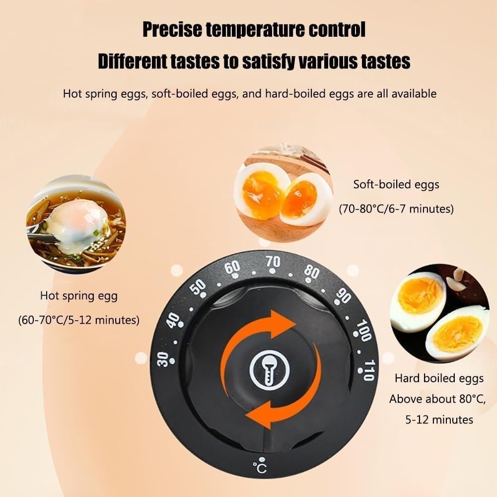 Commercial Egg Boiler Machine, 45 Egg Capacity Restaurant Automatic Egg Boiler Steamer, 110V-220v/50hz, with Mesh Basket, Timing Function, 30-110℃ Temperature Control, Egg Cooker