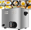 Commercial Egg Boiler Machine, 45 Egg Capacity Restaurant Automatic Egg Boiler Steamer, 110V-220v/50hz, with Mesh Basket, Timing Function, 30-110℃ Temperature Control, Egg Cooker