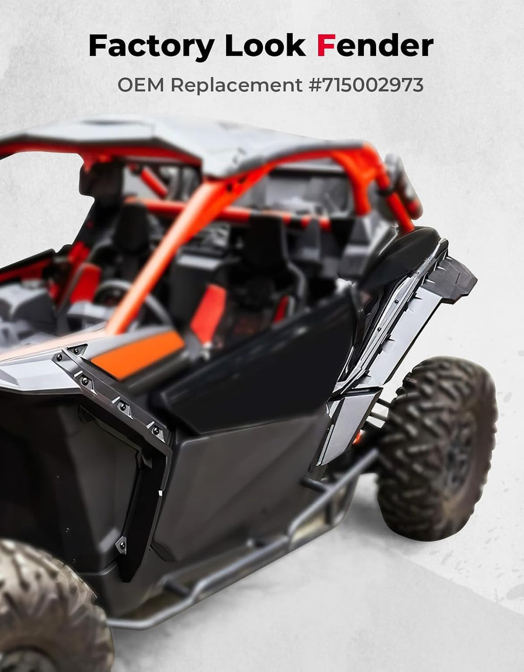 KEMIMOTO X3 Fender Flares Extended Compatible with Can-Am Maverick X3 & Max RS Turbo R RR 2017-2025 Front and Rear Side Fenders Mud Guards Accessories Parts OEM Replacement 715002973