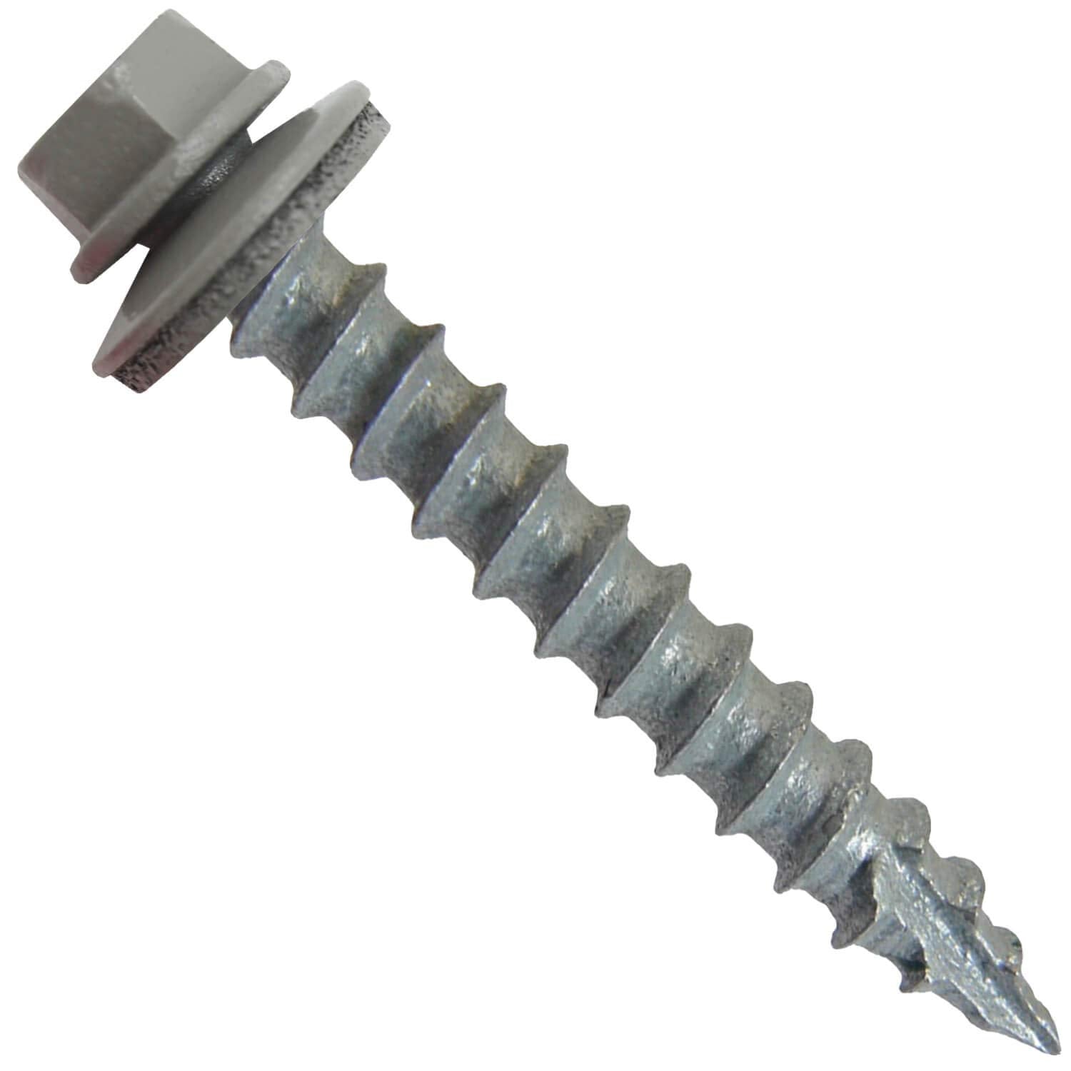 #14 Metal Roofing Screws (750) Screws x 1-1/2' Pewter Gray/Slate Gray Hex Head Sheet Metal Roof Screw-Self Starting/Tapping Metal to Wood Sheet Metal siding-EPDM Washer-for Corrugated Roofing