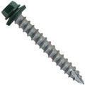 #14 Metal Roofing Screws (500) Screws x 2' Ivy/Forest Green Hex Head Sheet Metal Roof Screw. Self Starting/Tapping Metal to Wood Sheet Metal siding Screws -EPDM Washer. for Corrugated Roofing