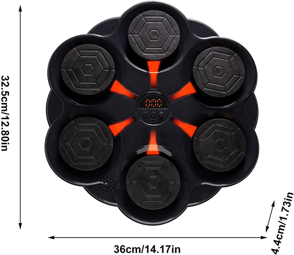 Targeted Boxing Training | Boxing Music Training Machine | Wall Mount Boxing Target with Music for Adults and Kids, Home Fitness Equipment for Stress Relief and U