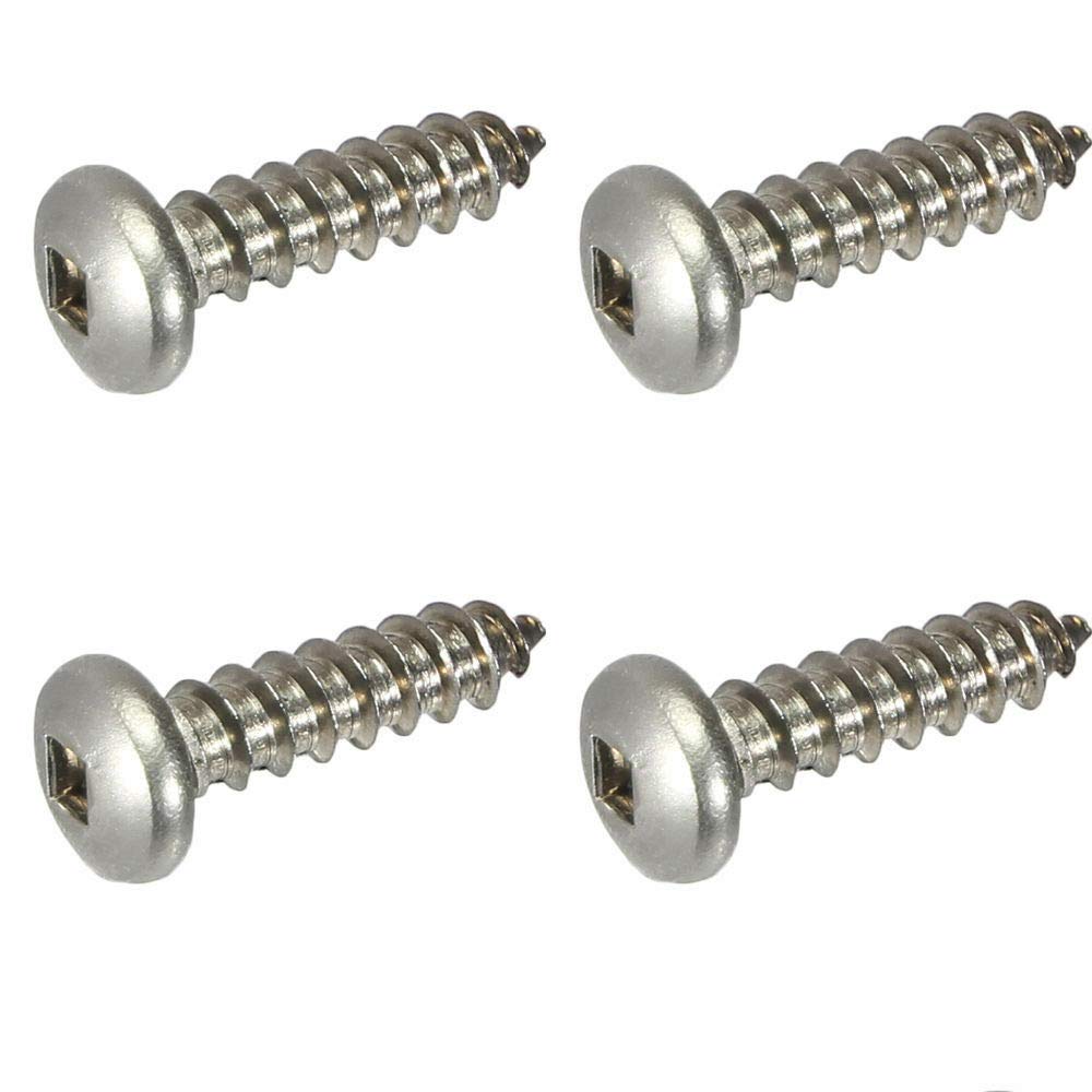 Square Drive Pan Head Sheet Metal Screws 316 Stainless Steel #10 X 2' 250 Pcs self Tapping Screws Metal B2B
