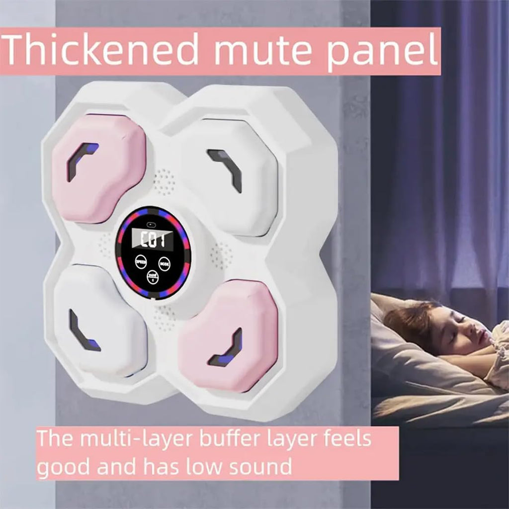 Wall Mounted Music Boxers Kids Boxing Machine Music Boxing Machine Smart Electronic Boxing Target Boxing Punch Equipment for Rhythm Training Improve Reflex Release
