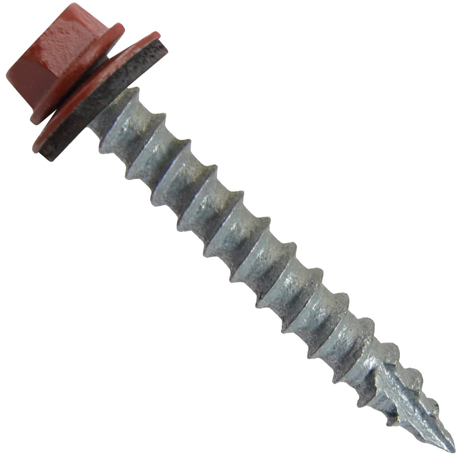 #14 Metal Roofing Screws: (750) Screws x 1-1/2' RED Hex Head Sheet Metal Roof Screw. Self Starting/Tapping Metal to woodsheet Metal siding Screws with EPDM Washer. for Corrugated Roofing