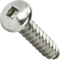 #10 x 2 Square Drive Screws Self Tapping Pan Head Sheet Metal Stainless Qty 250
